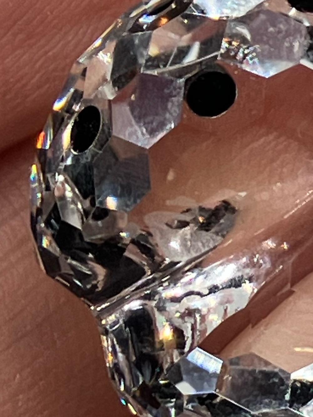 Swarovski Crystal LadyBug Lady Bug Mini 190858 Clear Crystal Black Head & Spots - Picture 8 of 10